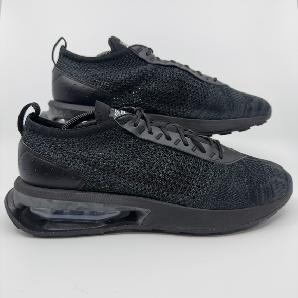 Nike Other - Nike Air Max Flyknit Racer Mens 11 Triple Black Running Shoe Next Nature Trainer